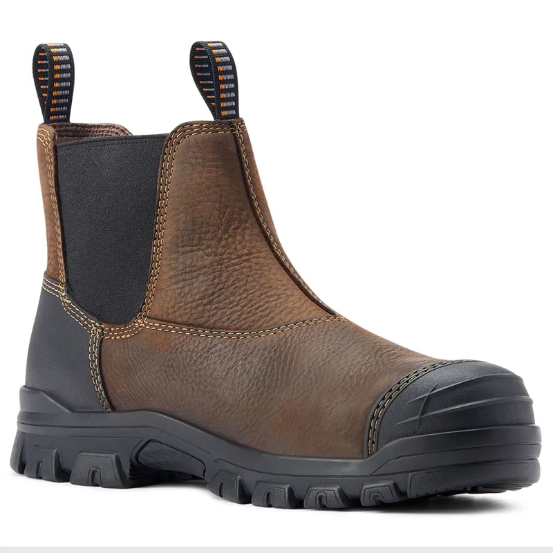 Ariat Treadfast Chelsea Waterproof Steel Toe Men's Work Boots - Brown-1