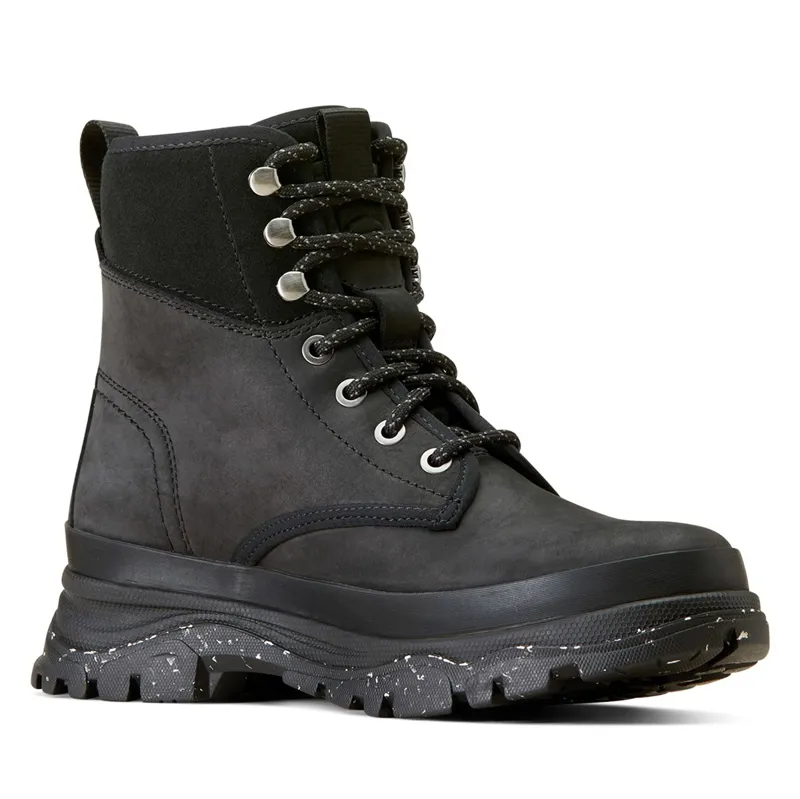 Ariat Moresby H2O Ladies Short Country Boots - Oily Distressed Black-2
