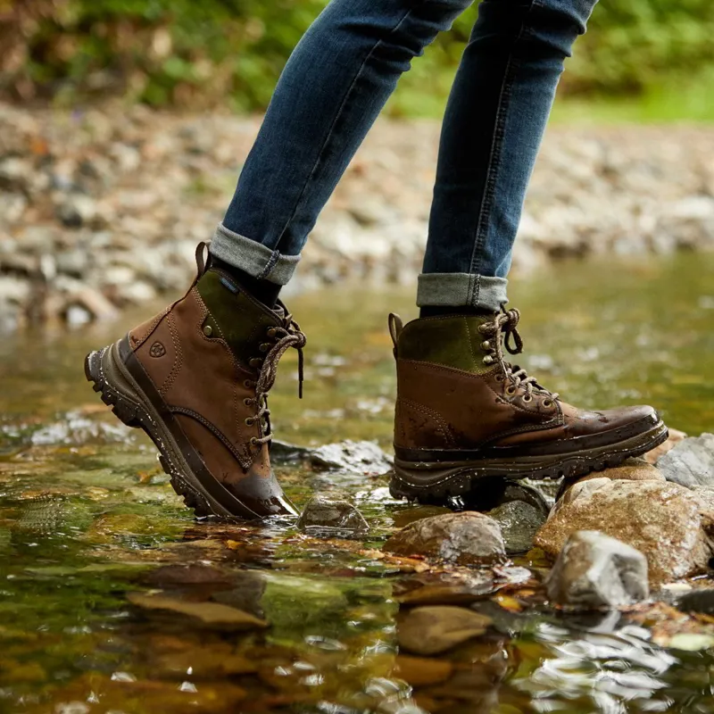 Ariat Moresby Women's Waterproof Short Boots - Oily Distressed Brown-5