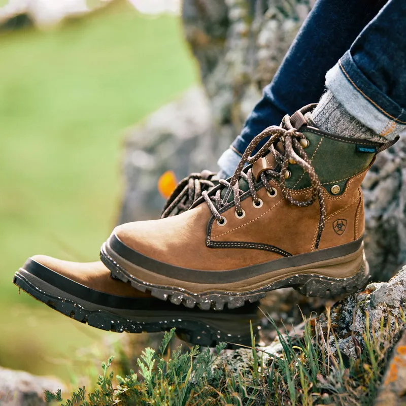 Ariat Moresby Women's Waterproof Short Boots - Oily Distressed Brown-6