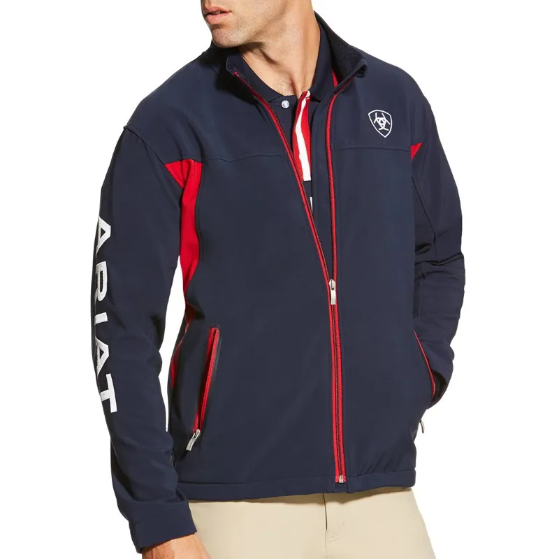 Ariat New Team Softshell Men's Jacket - Navy - X-Small-1