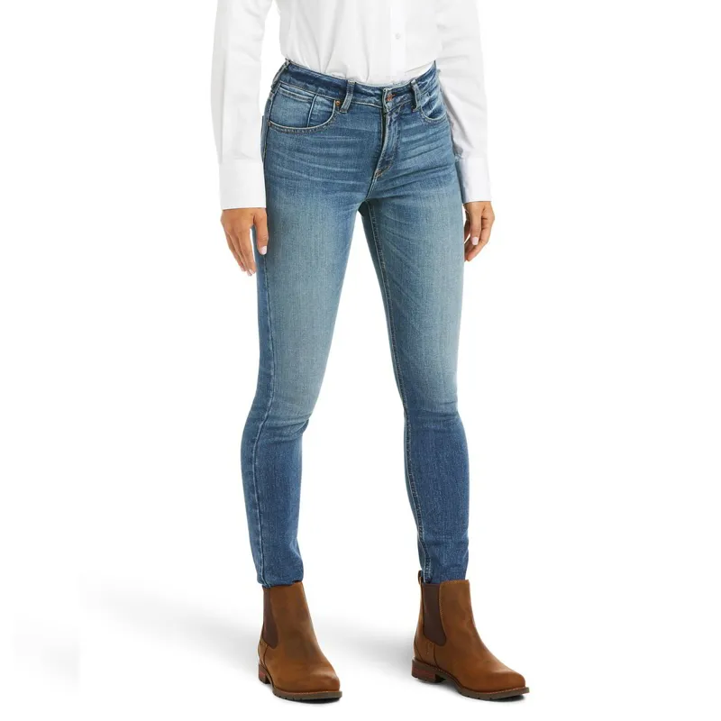 Ariat Premium High Rise Womens Skinny Jeans - Ocean Blue/Cameron