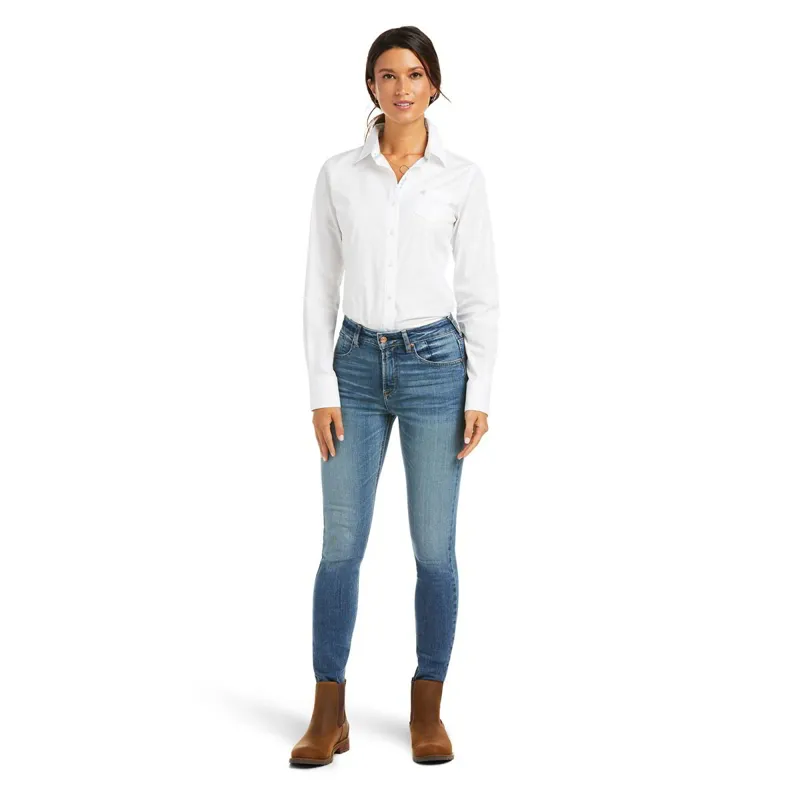 Ariat Premium High Rise Womens Skinny Jeans - Ocean Blue/Cameron-2