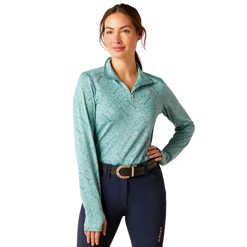 Ariat Prophecy 1/4 Zip Womens Base Layer - Arctic