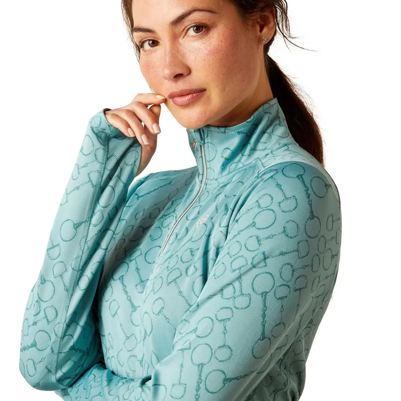 Ariat Prophecy 1/4 Zip Womens Base Layer - Arctic-2