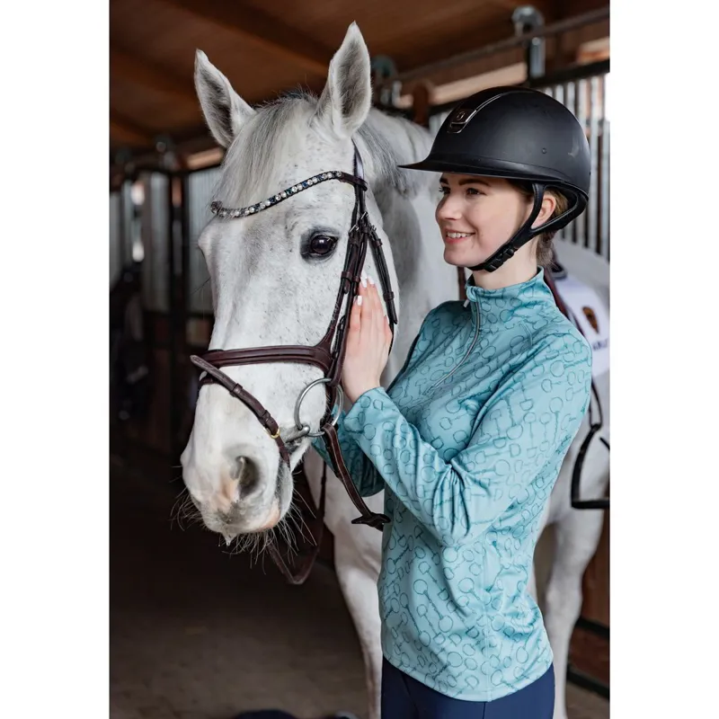 Ariat Prophecy 1/4 Zip Womens Base Layer - Arctic-4