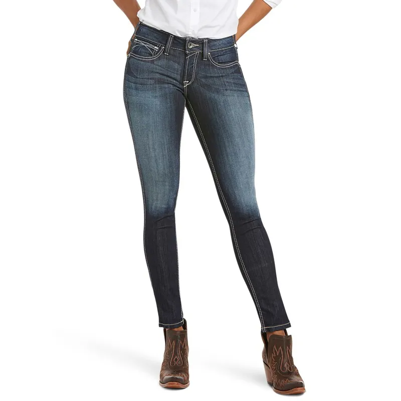 Ariat R.E.A.L. Mid Rise Ella Womens Skinny Jeans - Celestial
