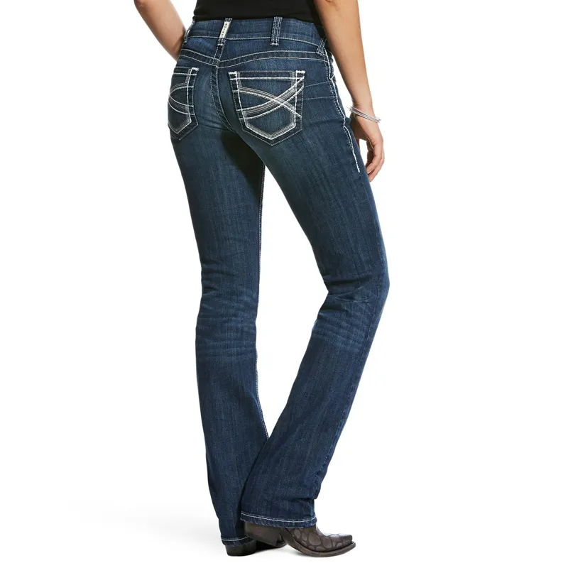 Ariat R.E.A.L. Mid Rise Ivy Women's Straight Leg Jeans - Dresden-1