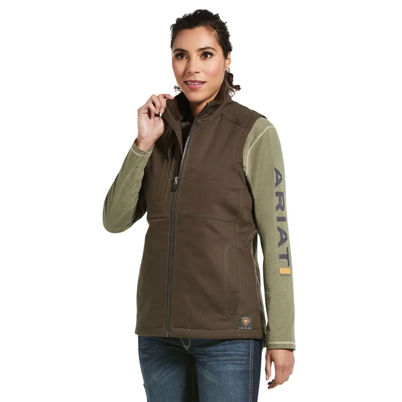 Ariat Rebar DuraCanvas Womens Insulated Vest - Wren