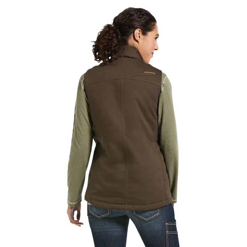 Ariat Rebar DuraCanvas Womens Insulated Vest - Wren-1