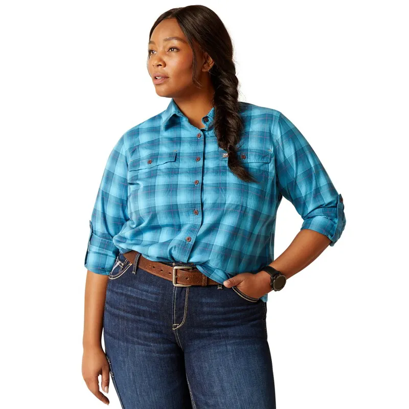 Ariat Rebar Made Tough Long Sleeve Women's Work Shirt - Prominent X-Small