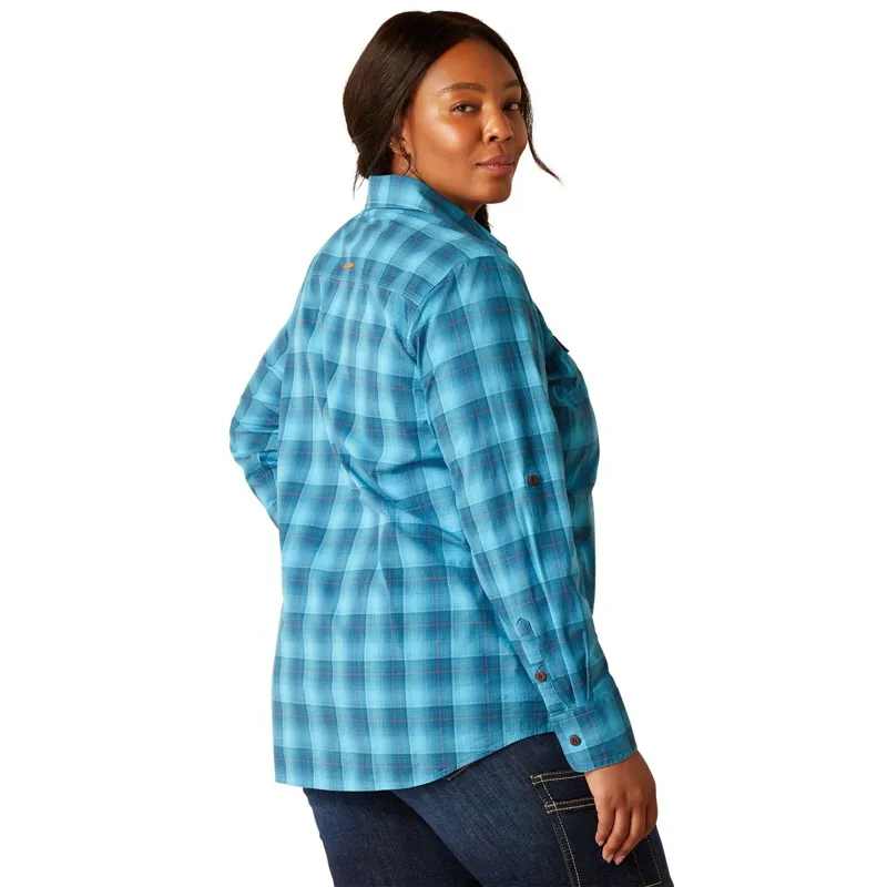 Ariat Rebar Made Tough Long Sleeve Women's Work Shirt - Prominent X-Small-1