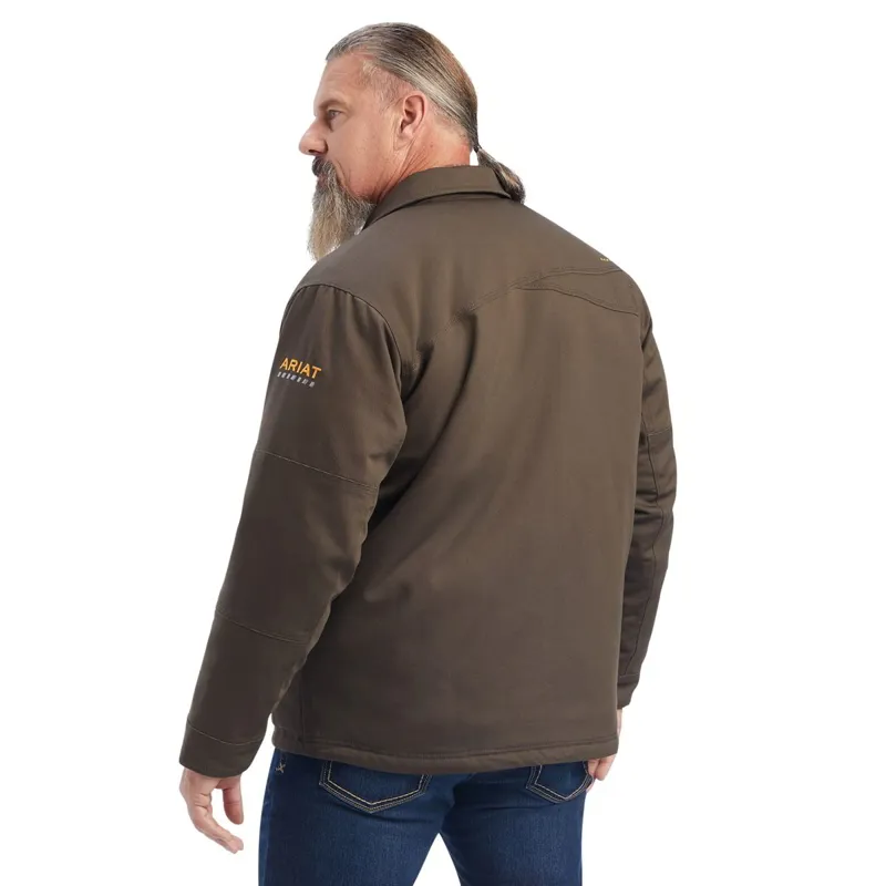 Ariat Rebar DuraCanvas Sherpa Lined Mens Jacket - Wren-1