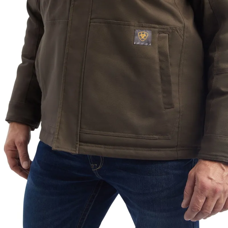 Ariat Rebar DuraCanvas Sherpa Lined Mens Jacket - Wren-4