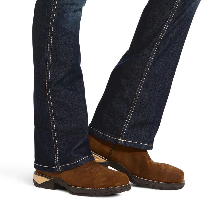 Ariat Rebar Riveter Mid Rise Women's Boot Cut Jeans - Hallow-4