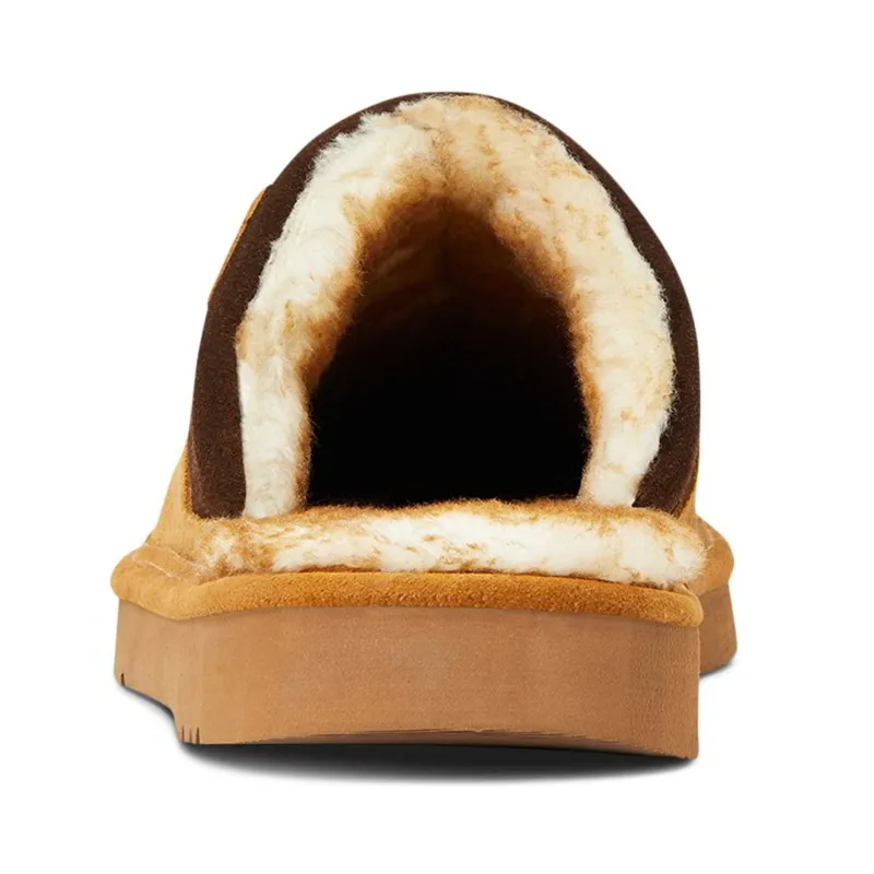 Ariat Silversmith Faux Shearling Square Toe Men's Slippers - Chestnut-1