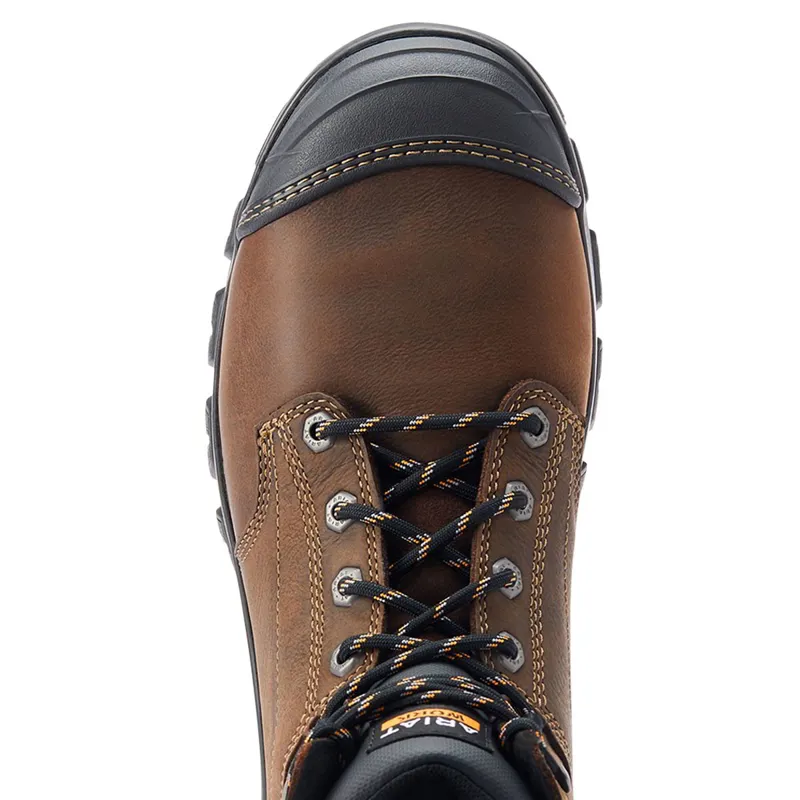 Ariat Treadfast 6in Waterproof Steel Toe Men's Work Boots - Brown-4