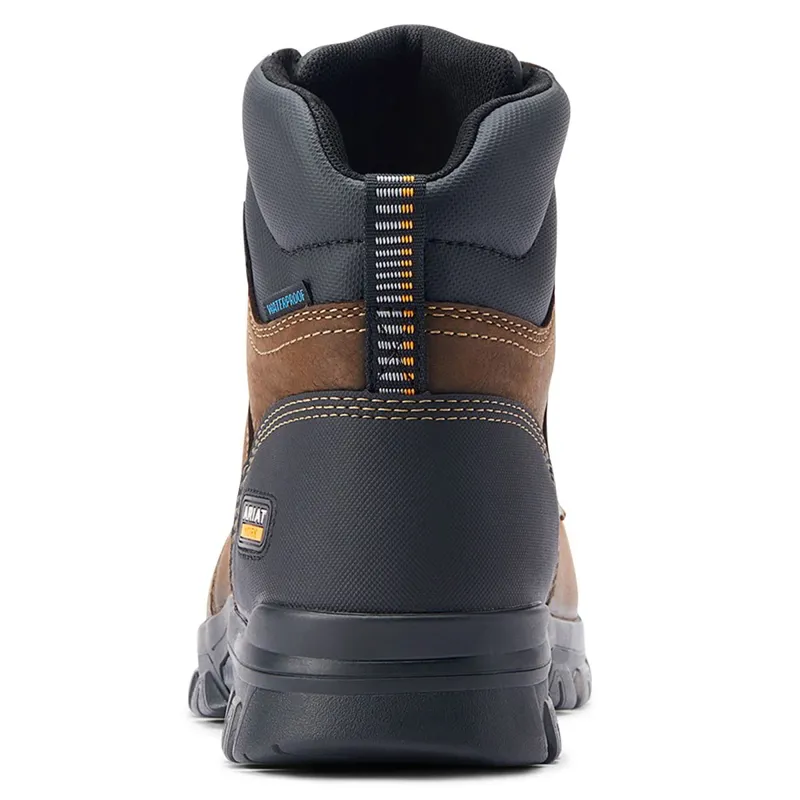Ariat Treadfast 6in Waterproof Steel Toe Men's Work Boots - Brown-5