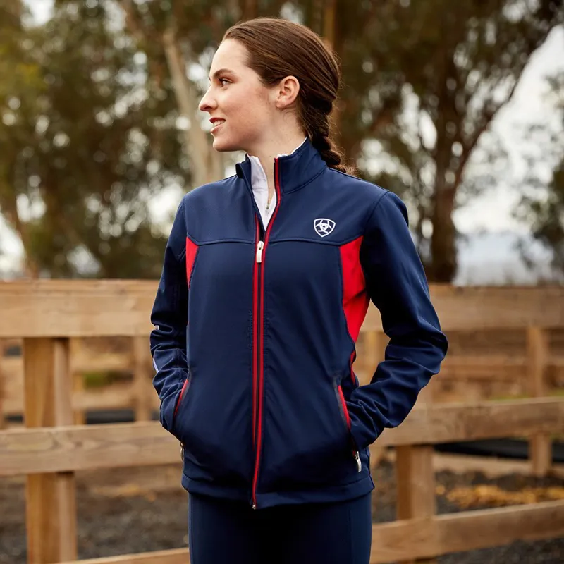 Ariat New Team Softshell Women's Jacket - Navy-2
