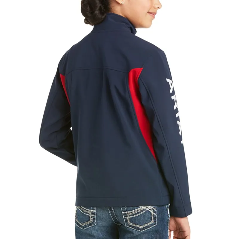 Ariat Youth Team Softshell Jacket - Navy-1