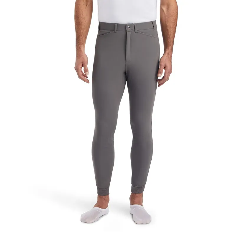 Ariat Tri Factor Grip Knee Patch Mens Breeches - Plum Grey
