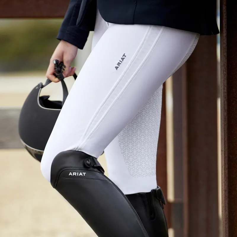 Ariat Tri Factor X Bellatrix Grip Full Seat Women's Breeches - White-6