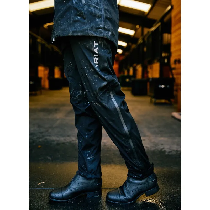 Ariat Venture H2O Full Grip Ladies Waterproof Pants - Black-3
