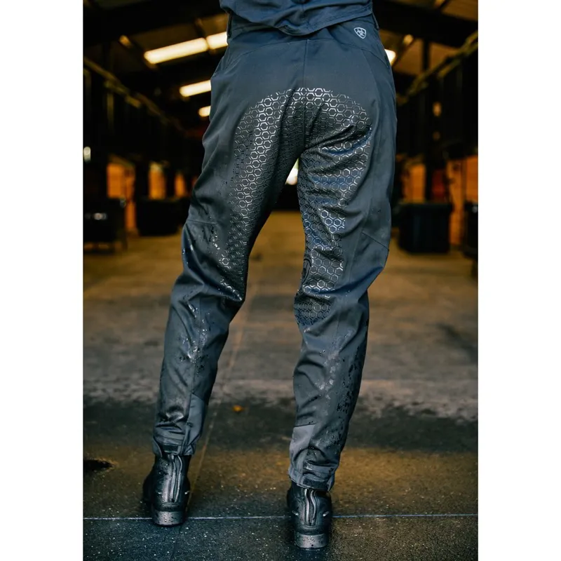 Ariat Venture H2O Full Grip Ladies Waterproof Pants - Black-4