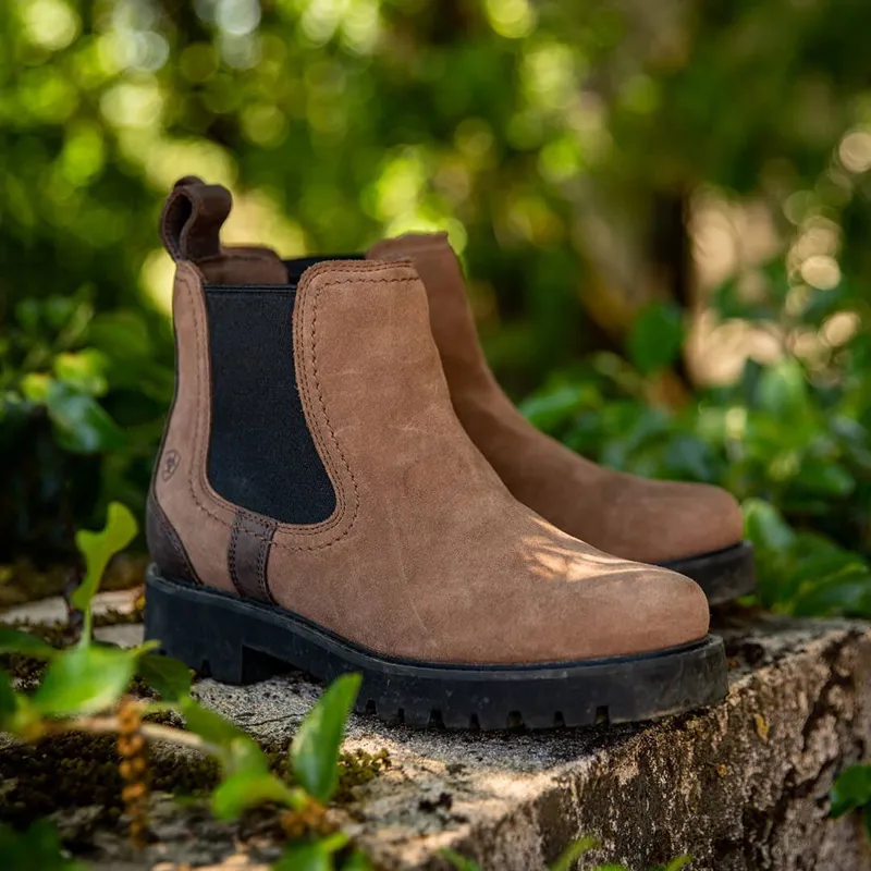 Ariat Wexford Lug H2O Womens Short Country Boots - Dark Earth-8