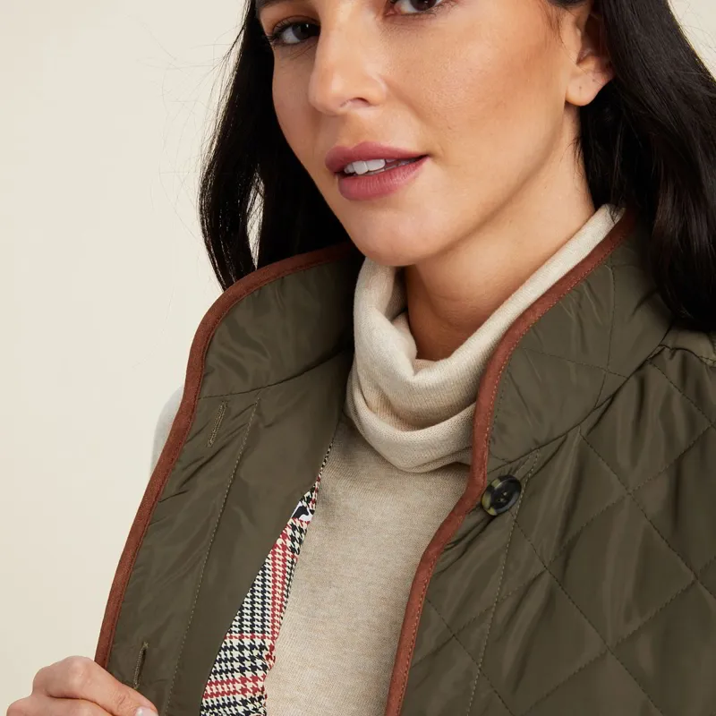 Ariat Country Woodside 2.0 Women's Quilted Vest - Earth-4