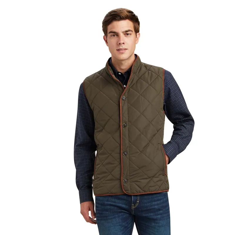 Ariat Country Woodside Mens Quilted Vest - Earth