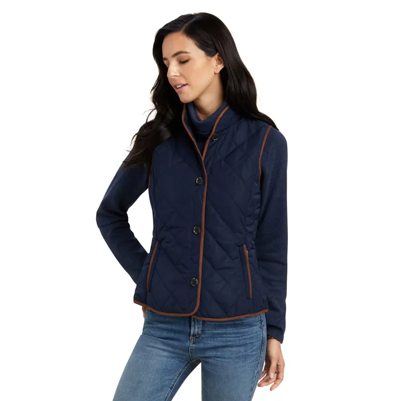 Ariat Country Woodside 2.0 Womens Quilted Vest - Navy