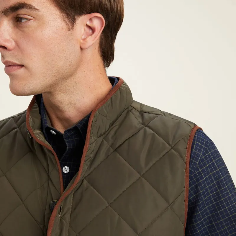Ariat Country Woodside Mens Quilted Vest - Earth-3