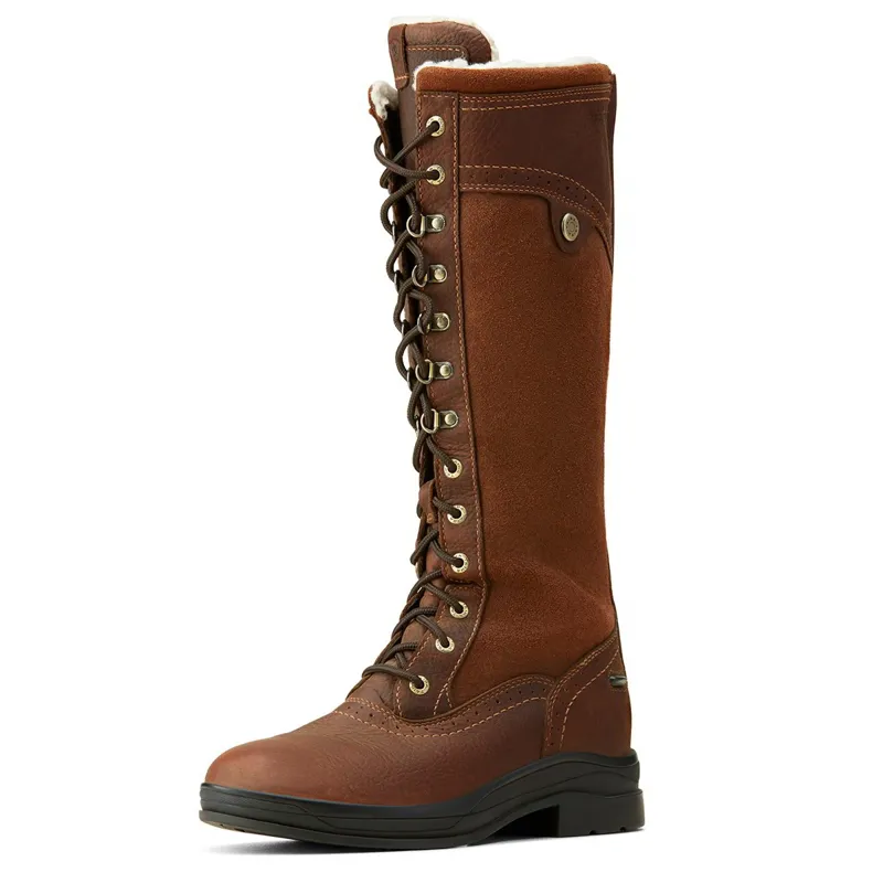 Ariat Wythburn Sherpa Tall Waterproof Women's Country Boots - Dark Brown