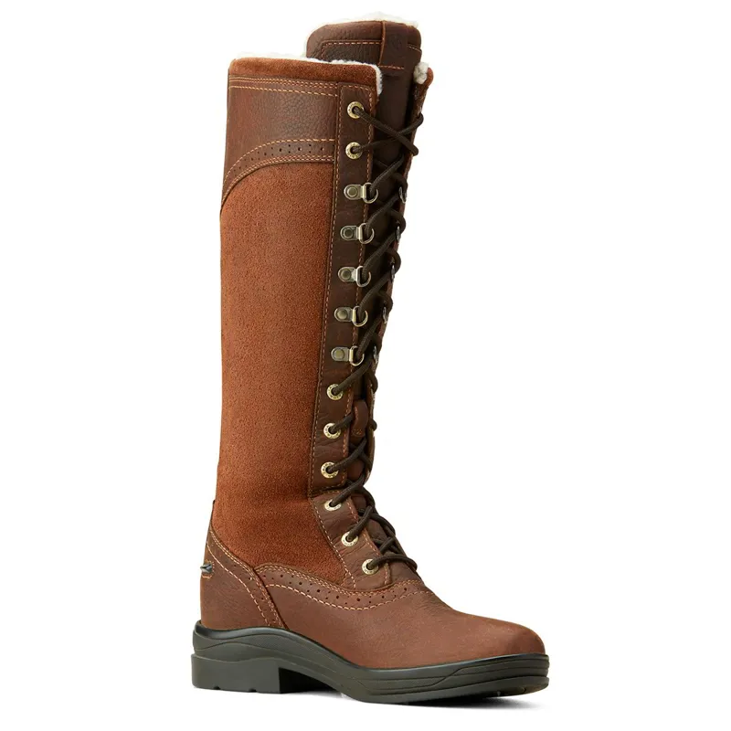 Ariat Wythburn Sherpa Tall Waterproof Women's Country Boots - Dark Brown-1