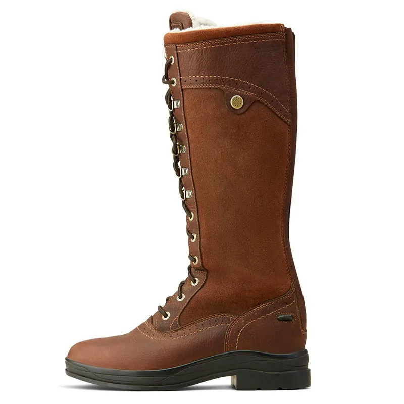 Ariat Wythburn Sherpa Tall Waterproof Women's Country Boots - Dark Brown-3