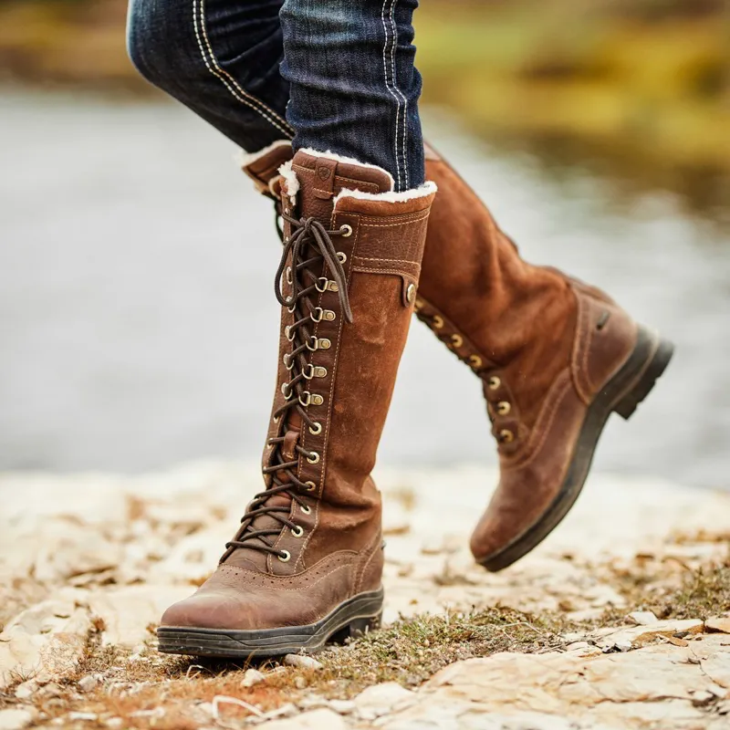 Ariat Wythburn Sherpa Tall Waterproof Women's Country Boots - Dark Brown-6