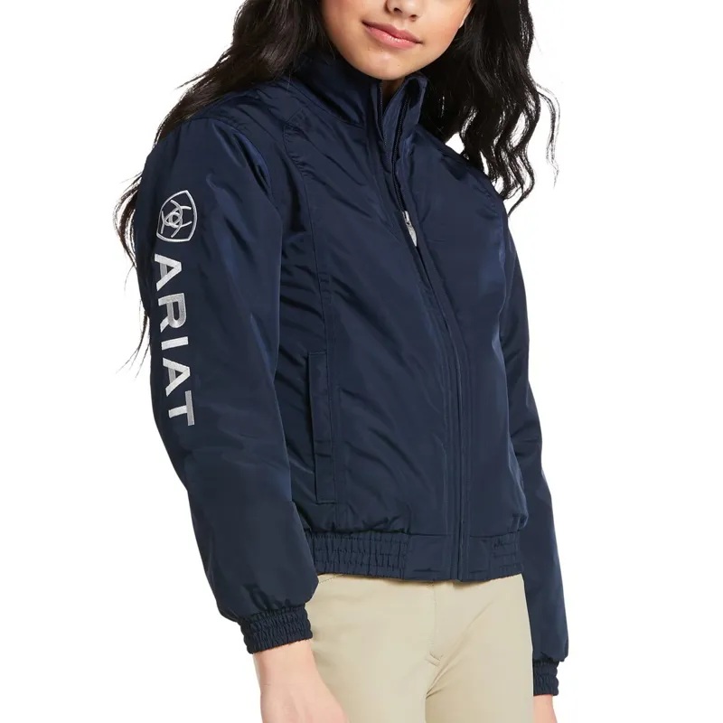 Ariat Youth Waterproof Stable Team Blouson Jacket - Navy