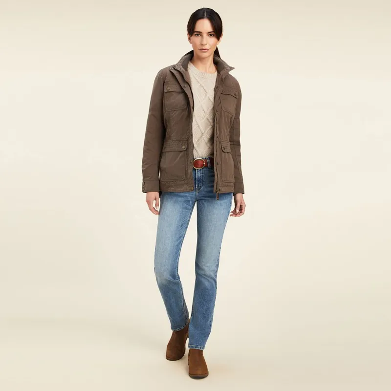 Ariat Country Calumet Field Womens Jacket - Banyan Bark-2