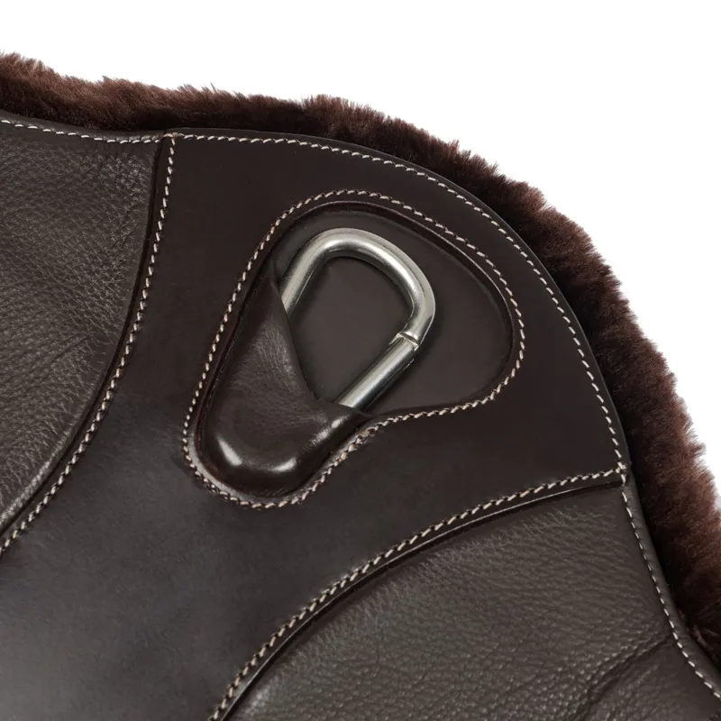 LeMieux Arika Simuwool Contoured Long Stud Girth - Brown-7