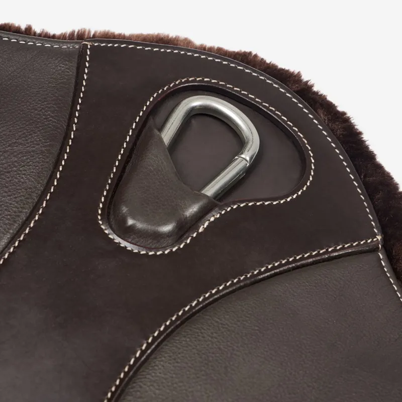 LeMieux Arika Simuwool Contoured Short Stud Girth - Brown-7