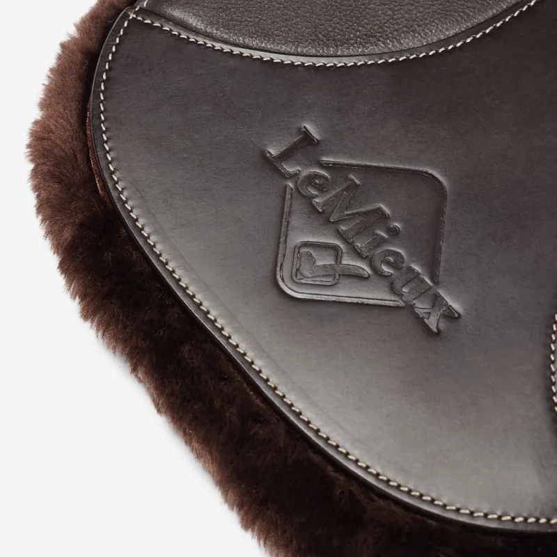 LeMieux Arika Simuwool Contoured Short Stud Girth - Brown-6