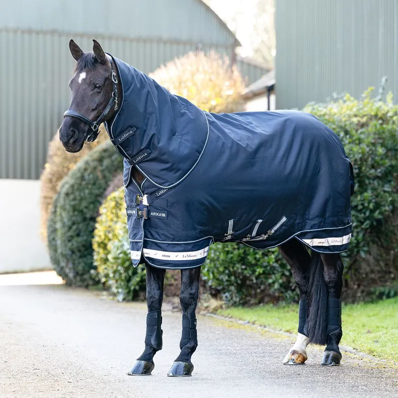 LeMieux Arika Storm-Tek 350g Turnout Blanket - Navy-2