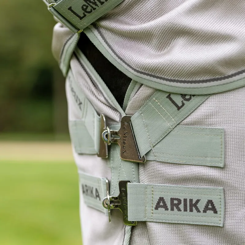 LeMieux Arika Armour-Tek Detachable Neck Fly Sheet - Stone-3
