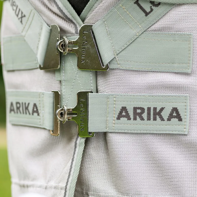 LeMieux Arika Armour-Tek Detachable Neck Fly Sheet - Stone-4
