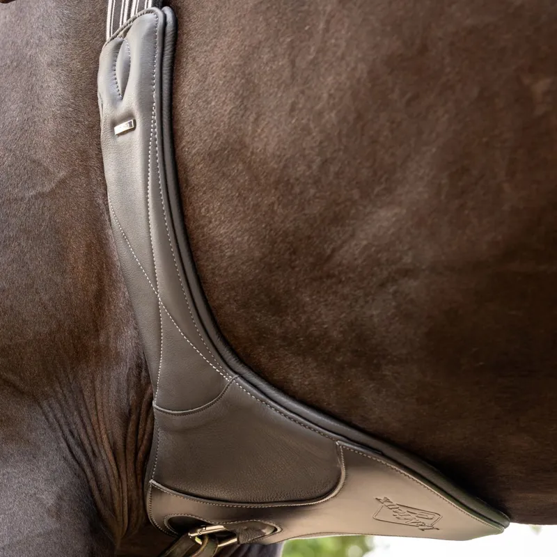 LeMieux Arika Contoured Long Stud Girth - Brown-3