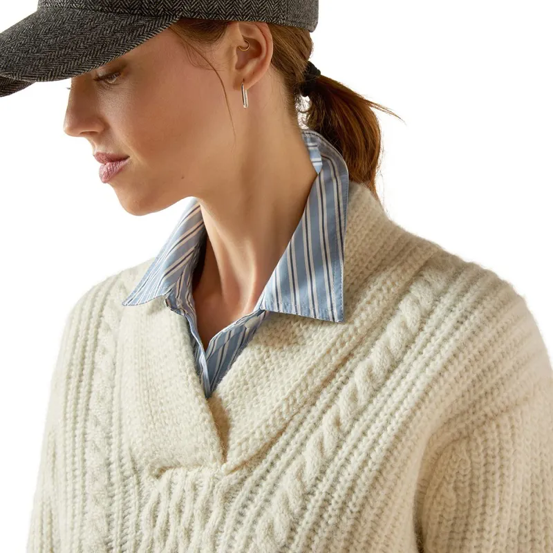 Ariat Country Arley Women's Sweater - Arctic Wolf-3