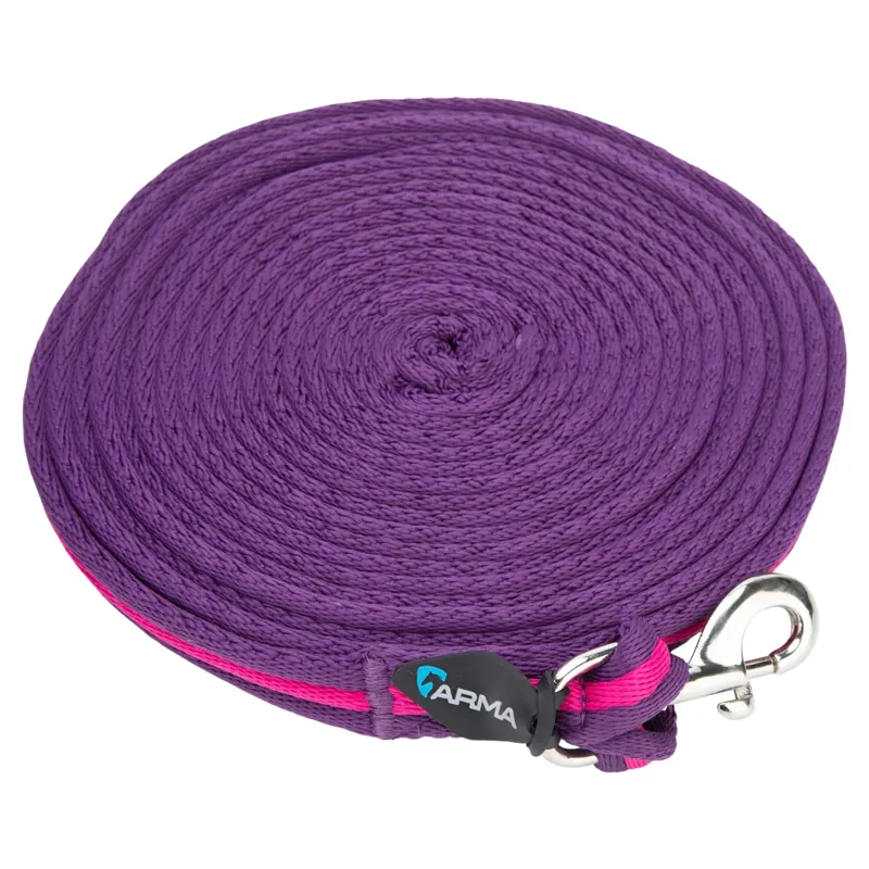Arma Cushion Web Lunge Line - Magenta/Plum