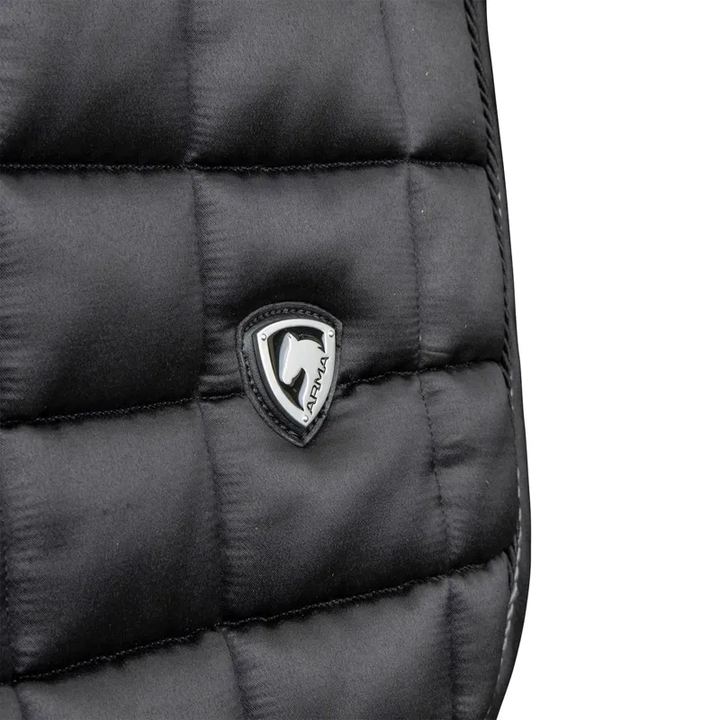 ARMA Eltar Satin Dressage Saddle Pad - Black-3