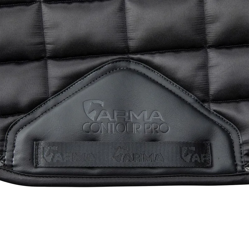 ARMA Eltar Satin Dressage Saddle Pad - Black-2